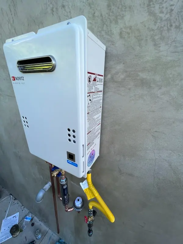 Tankless water heater installation for The Orchard homes